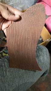 Cuir gaufré de luxe pour fabricants de sacs à main, cuir de vachette pleine fleur à grain de lézard exotique, matériau de fabrication en feuilles - Product Image 3