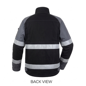Ensemble veste et pantalon de travail imperméable haute visibilité unisexe, tissus microfibres réfléchissants, uniforme de sécurité pour la construction et la mécanique - Product Image 2