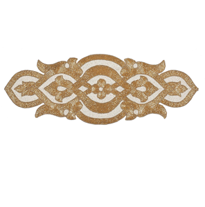 Chemin de table indien de qualité supérieure, brodé à la main et orné de perles, patchwork perlé, provenant d'Inde - Product Image 1