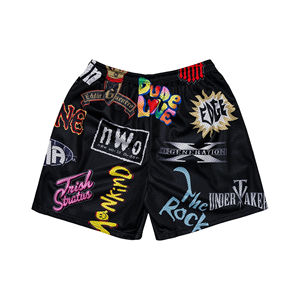 Shorts de bain tendance pour hommes grandes tailles, imprimés par sublimation sur toute la surface, 100 % polyester, shorts de bain personnalisés pour hommes - Product Image 2