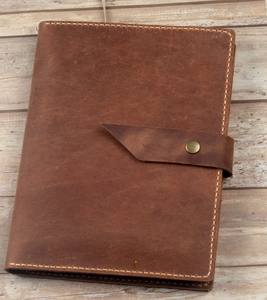 Vintage Style Leather Notebook Cover Case <b>A5</b> Journal Case Smell Proof Heavy Duty Protection Refillable Holder Organizer - Product Image 1