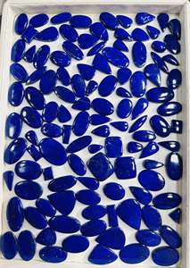 Lote al por mayor de cabujones de lapislázuli natural liso, piedras semipreciosas de primera calidad para la fabricación de joyas en fábrica. - Product Image 3