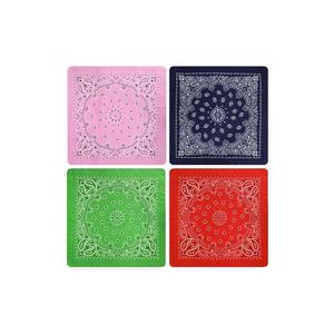 Bandana carré en toile 100 % coton respirant, motif uni, 22 pouces, personnalisable avec impression sur mesure, vente en gros - Product Image 2