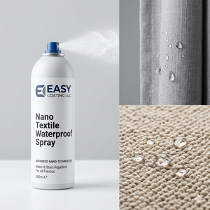Easy Coating LLC Nano Textile Waterproof <b>Spray</b> 300ml <b>Fabric</b> Water Repellent for Curtains Carpets - Product Image 2