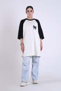 Women's Oversized T-<b>Shirt</b> Relaxed Fit Quick Dry Women's <b>Shirts</b> High Quality Screen Printed Women's Oversized <b>Half</b> Sleeves <b>Shirts</b> - Product Image 6