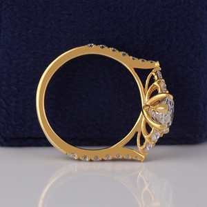 Anillo de Compromiso de Lujo con Diamante Cultivado en Laboratorio de Corte Marquesa de 2.50 Quilates, Certificado IGI, Doble Garra, Chapado en Oro Rosa, Oro Sólido de 10K - Product Image 5
