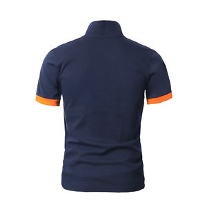 Chemise décontractée pour homme en piqué violet à manches courtes, imprimée, tricotée, 100 % coton, écologique, design personnalisé, prix très raisonnable - Product Image 2