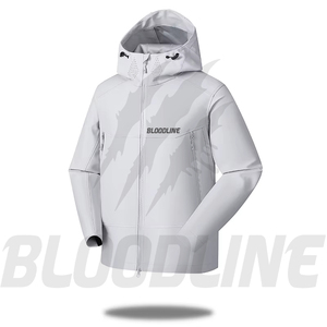 Veste matelassée pour homme, coupe-vent, imperméable, respirante, écologique, à séchage rapide, col rond, avec fermeture éclair, color block, formelle - Product Image 2