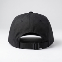 Casquette de camping en nylon noir avec dessous camouflage, visière plate réglable, 5 panneaux, pour sports de plein air, logo personnalisé, streetwear, couvre-chef