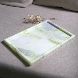 Bandejas Decorativas de Lujo con Diseño de Conchas de Ónix Natural, Acabado Superficial Antiguo, para Cocina y Sala de Estar - Product Image 5