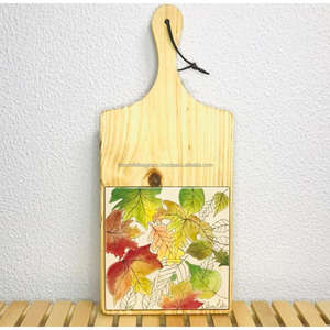 Plateau à pizza en bois à haute teneur en émail écologique imprimé personnalisé planche à découper de cuisine de luxe fromage poisson viande côtelette de viande décorative - Product Image 6