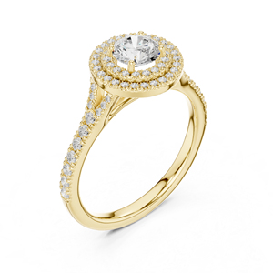 แหวนทองคำ 14K โรสโกลด์ ประดับเพชรทรงกลมเพาะเลี้ยงในห้องปฏิบัติการ สำหรับผู้หญิง สวมใส่ได้ทุกวัน |   เพชรที่เพิ่งเพาะเลี้ยง - Product Image 5