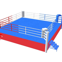 Shandong Usine Professionnel Standard Compétition Arts Martiaux Formation Combat Anneau De Boxe Portable Avec Plate-Forme