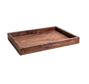 Bandeja Rectangular de Madera Maciza Pulida, Ecológica, Duradera y Moderna de la Mejor Calidad para Servir Té, Comida, Agua, Tazas y Pan - Product Image 2