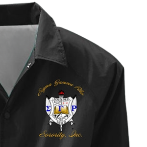 Veste coupe-vent personnalisée Sigma Gamma Rho avec lettres grecques, légère, pour sororité, vêtement de sport, mode, vente en gros - Product Image 4