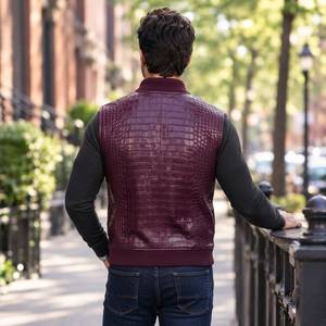 Chaleco de Cuero Grabado Marrón Hecho a Mano para Hombre, Transpirable, Cortavientos, Estilo Motero, Abrigo de Lujo para Streetwear - Product Image 6