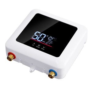 Scaldabagno Elettrico Istantaneo Smart 5500W Nero Senza Serbatoio con Display Digitale LED 110V, Struttura in Acciaio Inossidabile per Doccia RV - Product Image 2