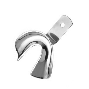 Premium Manual Dental Impression Tray Edge L4 Solid Lower Size S German Stainless Steel Reusable Autoclavable Perforation Free - Product Image 4