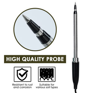 Medidor de Conductividad del Suelo Profesional, Rango de 0-4.00mS/cm, IP67, Probador de Temperatura y Salinidad para Agrónomos e Investigación Ambiental - Product Image 6