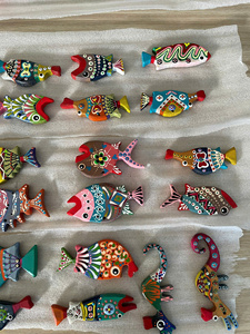 ของตกแต่งผนังไม้สีสันสดใสรูปสัตว์ ทำมือ แบรนด์แท้ ขายส่ง งานฝีมือรูปปลา ม้าน้ำ ปลาดาว เป็นมิตรต่อสิ่งแวดล้อม - Product Image 5