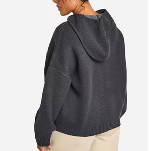 Wholesale High Quality No String Fashion Women's Winter Acid Wash Fleece Hoodie Jogging <b>Pants</b> Set Custom Chenille Embroidery - Product Image 6