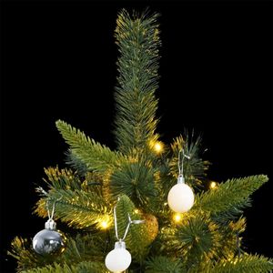 Árbol de Navidad Artificial Articulado con 300 Luces LED y Juego de Bolas de 82.7 Pulgadas - Product Image 2