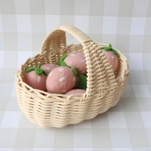 Cute rattan <b>basket</b> in mini sizes for kids food toy organizer handwoven <b>display</b> <b>baskets</b> wholesale - Product Image 2