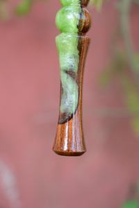 Luxury Epoxy Resin Wooden Green Brown Colorful Design <b>Crochet</b> <b>Hook</b> Comfortable Grip Handmade Knitting Accessory for Daily use - Product Image 3