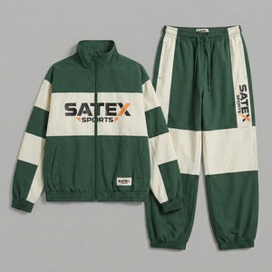 Chaqueta Deportiva con Capucha, Diseño Nuevo, Estampada, Unisex, Bloques de Color, Ligera, de Nailon, Secado Rápido, Servicio OEM Personalizado - Product Image 1