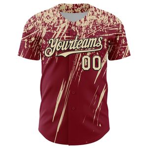 Custom Silk Screen Printed Anti-Bacterial 100% Organic Cotton Baseball Jersey Full Button Team Wear Short Sleeve All Seasons - Product Image 4