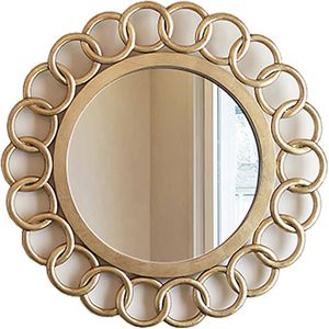 Art Deco Metal Round Wall <b>Mirror</b> With Sunburst Design Decorative Framed <b>Mirror</b> - Product Image 3
