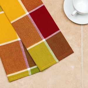 Serviette de cuisine carrée imprimée en coton 100% tissé, écologique, lavable en machine - Product Image 3