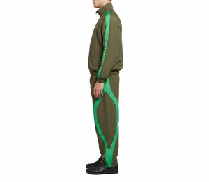 Custom Men's Vintage <b>90s</b> Color Block Plus Size Lightweight Winter Casual 2-in-1 Cotton Shell <b>Tracksuit</b> Set - Product Image 3
