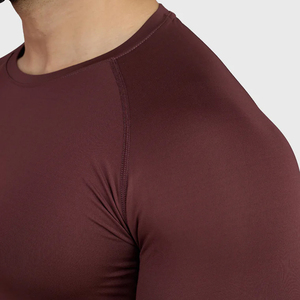 Camiseta de Compresión de Manga Larga para Hombre, Estilo 2026, Color Liso, Algodón y Elastano, Cuello Redondo, en Oferta a Precios Bajos - Product Image 6