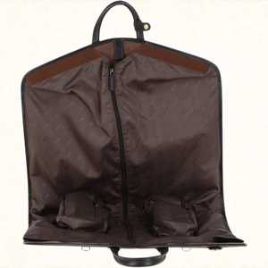 Sac de transport pour vêtements en cuir véritable fait main, robuste avec fermeture éclair, idéal pour costumes, décontracté, simple, pour voyage et affaires - Product Image 4