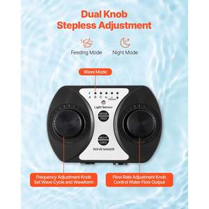 Tête d'alimentation 20W DC 24V avec base magnétique Contrôleur et accessoires pour générateur d'ondes d'aquarium - Product Image 4