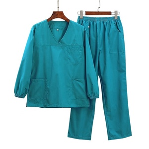 T-Shirt manches courtes unisexes, 1 pièce, uniforme clinique d'infirmière avec poche, T-Shirt extensible, vêtements de travail pour Salon, beauté - Product Image 5