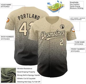 Camisetas de Béisbol Personalizadas con Degradado, Camisetas Deportivas Bordadas, Uniformes de Equipo con Botones para Hombres, Mujeres, Jóvenes y Niños - Product Image 2