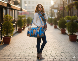 Bolsos Nuevos de Moda, Bolsos de Lona Acolchados de Algodón, Bolsos de Gimnasio con Lazo y Volantes, Bolsos de Viaje Personalizados para Chicas - Product Image 2