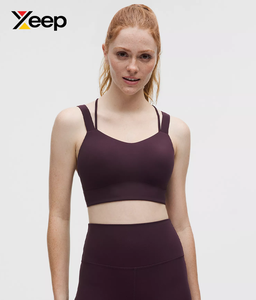 เสื้อชั้นในกีฬาโยคะคุณภาพสูงสำหรับผู้หญิง XEEP รุ่น XC-SB-197 แบบเรียบง่าย ระบายอากาศได้ดี สายปรับได้ แผ่นรองถอดออกได้ รองรับได้ดี - Product Image 1