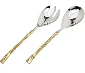 Luxury <b>Buffet</b> Service Salad <b>Server</b> Set Premium Stainless Steel Tableware Collection - Product Image 1