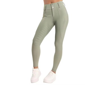 Pantalones de Montar a Caballo para Mujer al por Mayor, con Logotipo Personalizado, Elásticos, Ajustados, con Agarre de Silicona, Leggings Deportivos para Equitación - Product Image 3