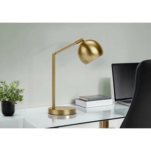 Premium Solid Brass <b>Table</b> <b>Lamp</b> with Heavy <b>Base</b>, Durable Designer <b>Table</b> Light - Product Image 1