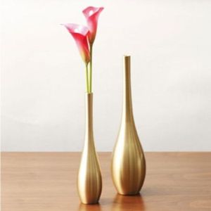 Designer Metal Vase For Table Centerpiece Living Room Decor And Unique Floral Arrangement Display In Any Space - Product Image 2