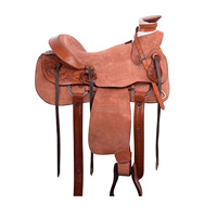 Magnifique selle western en cuir de cheval travaillée à la main avec accessoires d'équipement