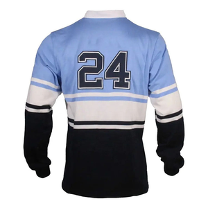 Custom Logo Rugby Jersey High Performance Athletic <b>Shirt</b> for Teams with Breathable <b>Polyester</b> Material - Product Image 5