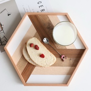 Luxury Wooden Serving <b>Tray</b> Solid Wood Ottoman Butler Platter for Hotel Restaurant Tea Coffee Service - Product Image 1