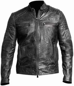 2026 Trending Men Genuine Leather <b>Biker</b> <b>Jacket</b> Motorcycle Riding Leather <b>Jacket</b> Manufacturer - Product Image 4