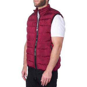 Chalecos Acolchados de Invierno 2024, de Alta Calidad, Color Rojo Liso, con Cuello Alto Personalizado, Impermeables, de Poliéster, Estilo Urbano - Product Image 2