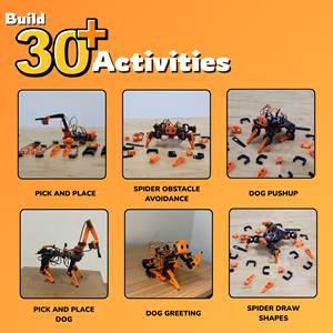 Kit éducatif ATUMX STEM pour robot à roues 3-en-1 à monter soi-même avec support de châssis et curriculum complet - Product Image 3